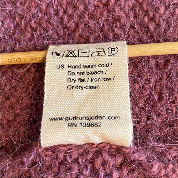 Gudrun Sjoden Alpaca blend Open Front Duster Lagenlook Layering Sweden Small - Picture 14 of 16